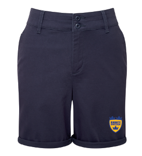 Women's Chino Shorts | Blue Chino Shorts | Chimpjunkie